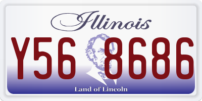 IL license plate Y568686