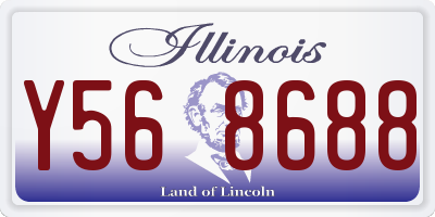 IL license plate Y568688
