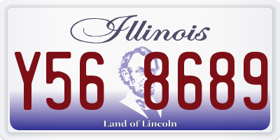 IL license plate Y568689