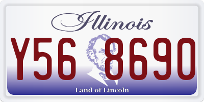 IL license plate Y568690