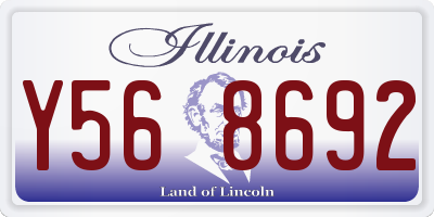 IL license plate Y568692