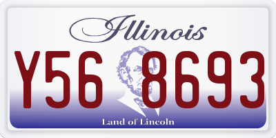 IL license plate Y568693