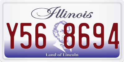IL license plate Y568694