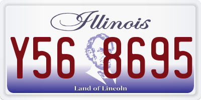 IL license plate Y568695