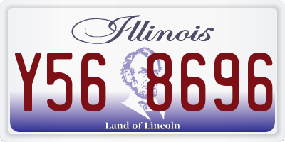 IL license plate Y568696