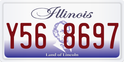 IL license plate Y568697