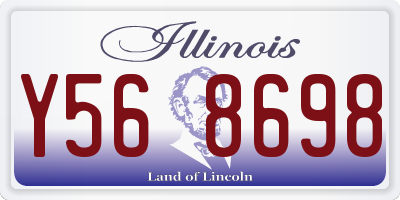 IL license plate Y568698