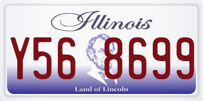IL license plate Y568699