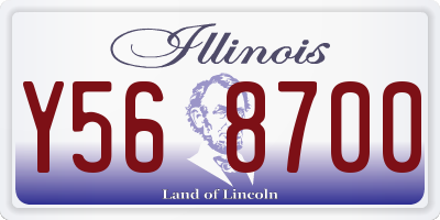 IL license plate Y568700