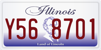 IL license plate Y568701
