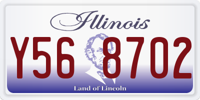 IL license plate Y568702