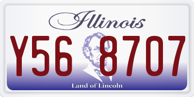 IL license plate Y568707