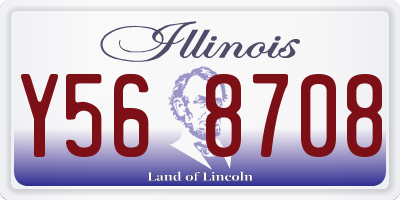 IL license plate Y568708