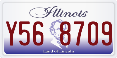 IL license plate Y568709