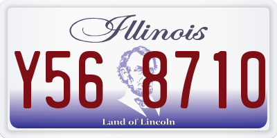 IL license plate Y568710
