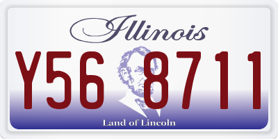IL license plate Y568711