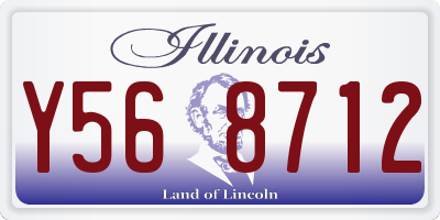 IL license plate Y568712