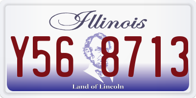 IL license plate Y568713