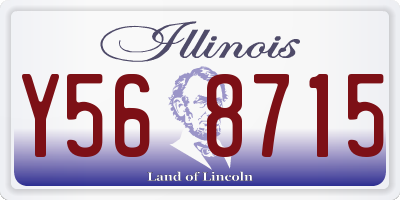 IL license plate Y568715