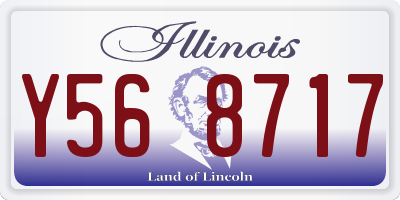 IL license plate Y568717