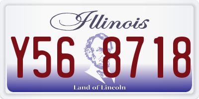IL license plate Y568718