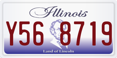 IL license plate Y568719