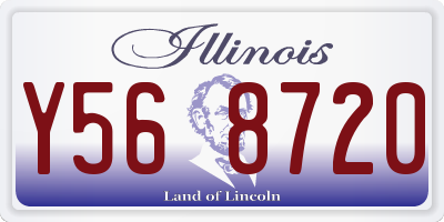 IL license plate Y568720