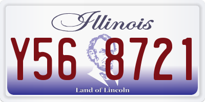 IL license plate Y568721