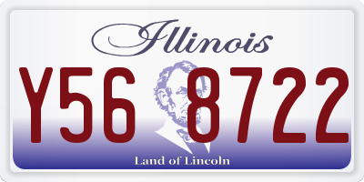 IL license plate Y568722