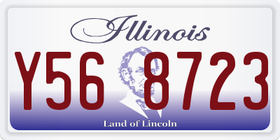 IL license plate Y568723
