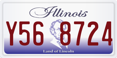 IL license plate Y568724
