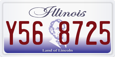 IL license plate Y568725