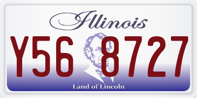 IL license plate Y568727