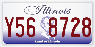 IL license plate Y568728