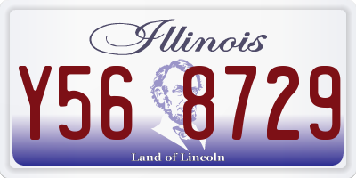 IL license plate Y568729
