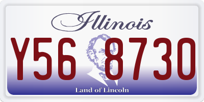 IL license plate Y568730