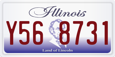 IL license plate Y568731