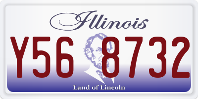 IL license plate Y568732