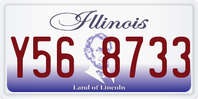 IL license plate Y568733