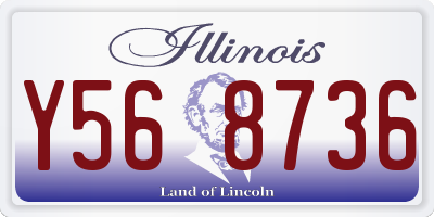 IL license plate Y568736