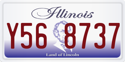 IL license plate Y568737