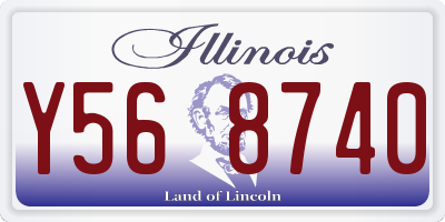IL license plate Y568740