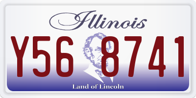 IL license plate Y568741