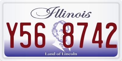 IL license plate Y568742