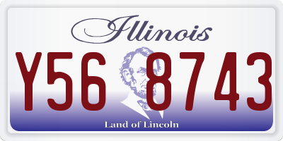 IL license plate Y568743