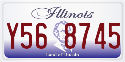 IL license plate Y568745