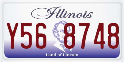 IL license plate Y568748
