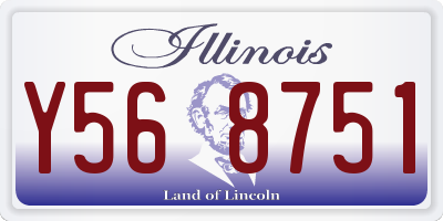 IL license plate Y568751