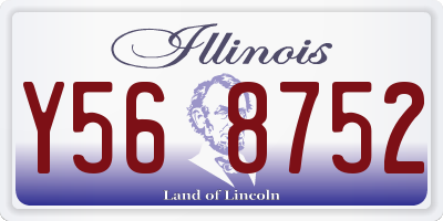IL license plate Y568752