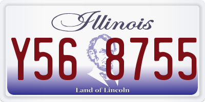 IL license plate Y568755
